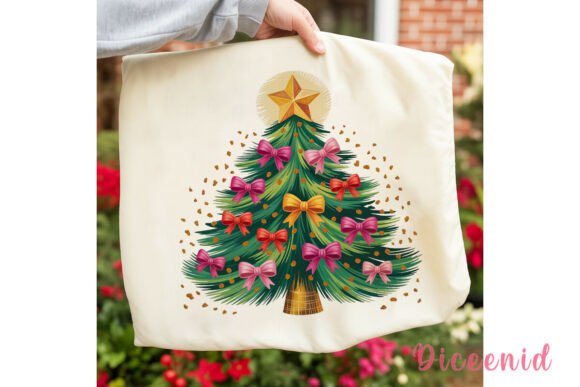 Bow-Adorned Christmas Tree PNG Clipart: A Designer’s Review