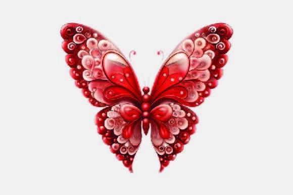 Butterfly Christmas PNG: Holiday Illustrations