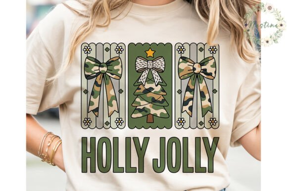 Camo Holly Jolly Christmas PNG Clipart Review