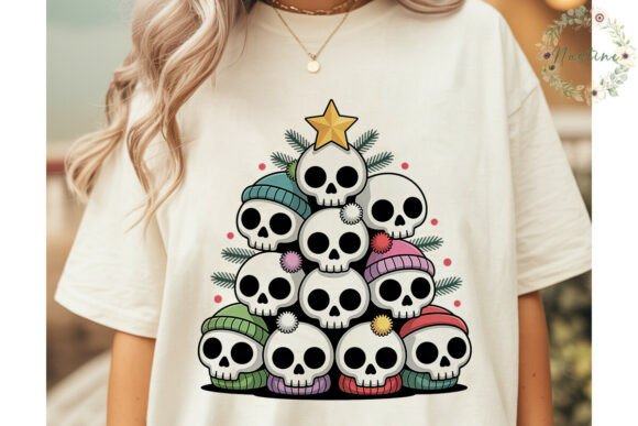Christmas Skull Tree Illustrations Review
