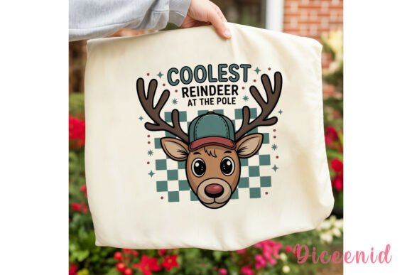 Coolest Reindeer Christmas PNG Clipart & Illustrations