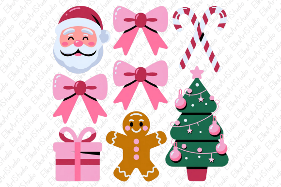 Cute Christmas PNG Sublimation & Illustrations