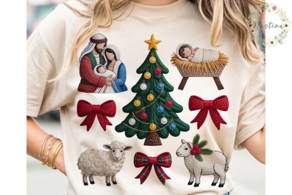 Embroidered Nativity Christmas PNG Review