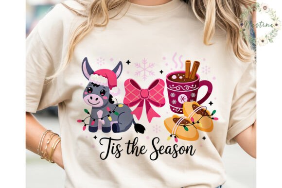 Festive Donkey Christmas PNG Clipart Review