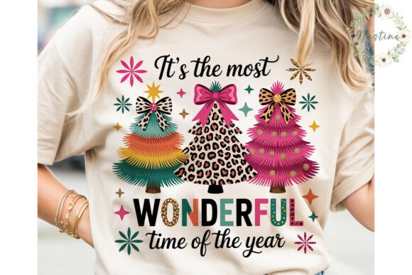 Glitter Leopard Christmas Tree PNG: Bold Illustrations