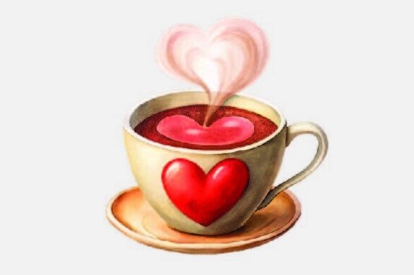 I Love Coffee Christmas PNG Illustrations
