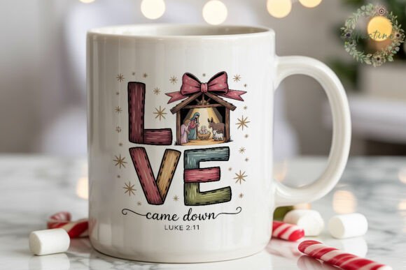 Nativity Love Christmas PNG Clipart & Illustrations