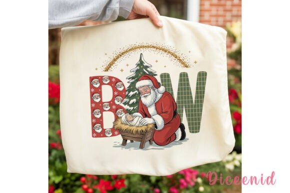 Nativity Santa Christmas PNG Clipart & Illustrations