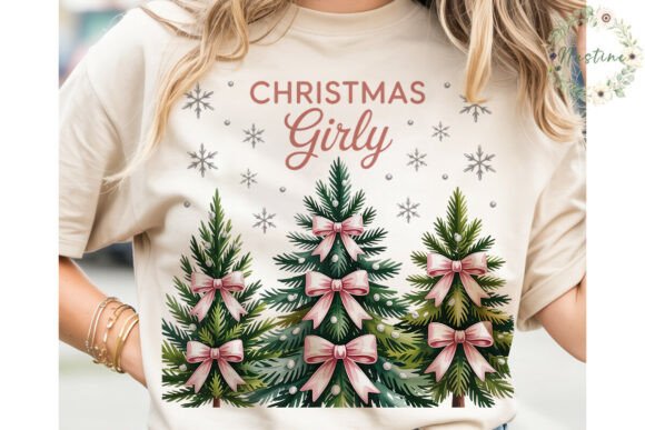 Reviewing Christmas Girly Trees Sublimation Design Illustrations