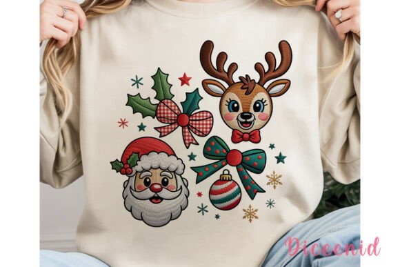 Reviewing Festive Christmas Character Clipart PNG for Stitching