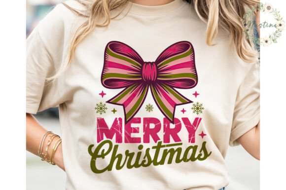 Reviewing the Distressed Merry Christmas Bow PNG for Illustrations