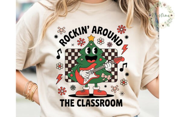 Rockin Christmas Tree PNG Clipart for Illustrations