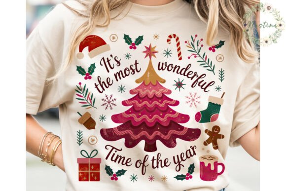 Wonderful Time Christmas PNG Clipart & Illustrations